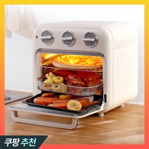 키친먼트 2024년형 레트로 오븐형 에어프라이어 대용량 18L