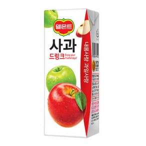 델몬트 드링크 사과 190mlx24팩, 32개, 190ml