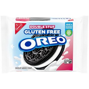 OREO Double Stuf 글루텐 프리 초콜릿 샌드위치 쿠키 글루텐 프리 쿠키 353.5g(12온스) 팩, 353.5g, 1개