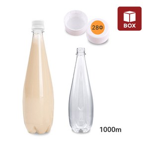 (1BOX) 막걸리전용캡 효소용기 1000ml (80개) 페트병