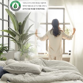 [당일출고] 코누안 사계절 오가닉 100% 순면 고밀도 60수 호텔 차렵이불