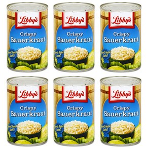 Libby's Cispy Sauekaut 14.5-Ounce Cans (Pack of 6) Libby's 크리스피 사우어크라우트 14.5온스 캔(6팩), 411g, 6개