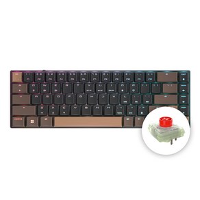 CHERRY 체리 키보드 MX LP 6.1 RGB 알루미늄 초슬림 무선 기계식 키보드 (색상 선택) / 공식 판매점, 블랙, G80-3861