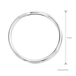 (일반형 열쇠고리링 8호) 51mm 원형링 오링 키링 키홀더 팬던트고리 열쇠연결 연결고리