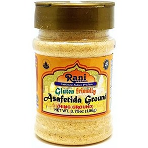 Rani Asafetida (Hing) Gound 3.75oz (106g) Gluten Rani Asafetida (Hing) 그라운드 3.75oz (106g) 글루튼 친화적, 106g, 1개