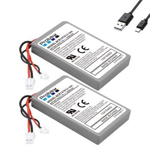 충전식 배터리 2 pcs 2000mAh CUHZCT1E CUHZCT1U 소니 게임기 PS4 듀얼쇼크4 V1 무선 컨트롤러용