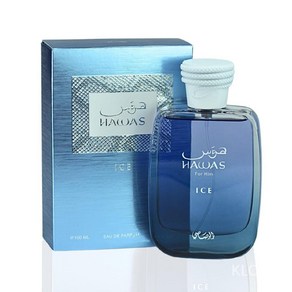 RASASI Hawas Ice 포맨 오 드 퍼퓸 100ML 관부가세포함, Hawas Ice Fo Him, 1개