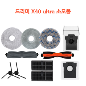 [호환] 딸키우는아빠 드리미 X40 Ulta 물걸레 소모품 부품 교체, 2개, 필터