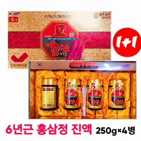 6년홍삼 홍삼정진액 1000g (250g 4병) * 2박스 국제HACCP 6년홍삼정 홍삼농축액 6년홍삼