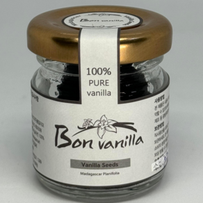 bon vanilla 마다가스카르 프리미엄 천연 바닐라빈 씨드 20g, 1개