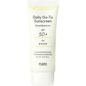 일본직발송 6. [PURITO] 데일리 고투 선스크린 60 ML 2.02 FL. OZ. SPF 50+ PA++++ DAILY GO-TO SUNSCRE, One Size, One Colo