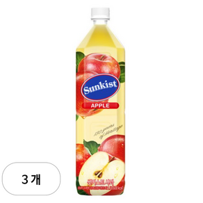 썬키스트 사과주스, 3개, 1.5L