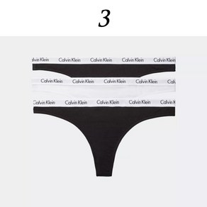 [캘빈클라인 언더웨어] CK 여자 노라인 심리스 코튼 티팬티 편한 데일리 속옷 3PACK