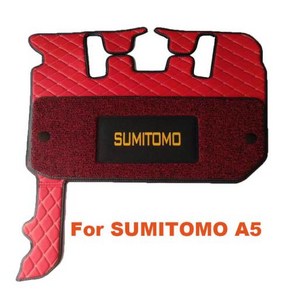 굴삭기 액세서리 SUMITOMO SH120 200A1 A2 A3 A5 A6 용 굴삭기 캡 바닥 매트, 7) A5 RED