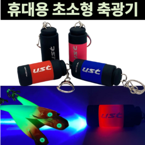 휴대용 초소형 초경량 UV 축광기 야광기 USB 충전식 바다 루어 낚시 용 5cm 17g 후레쉬 손전등 집어등 에기 애기 웜 자외선 1회 충전시 2500회 사용, 핀온릴세트, 블루+핀온릴, 1개