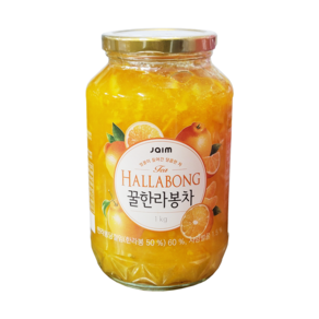 벌꿀이 들어간 달콤한 꿀한라봉차 HALLABONG JAIM TEA 홈카페 에이드 요거트 잼, 1개, 1kg