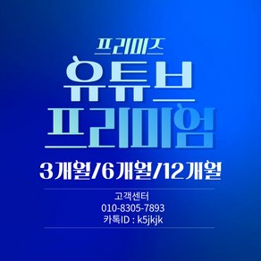 유튜브 프리미엄+유튜브 뮤직 6개월/12개월