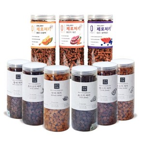 제로랩스 고기가득 져키 1+1 2kg 대용량 노즈워크 칭찬 훈련용 강아지간식+소세지5p, 연어+오리고기(소세지10p), 1kg, 2개