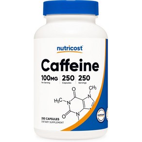 뉴트리코스트 카페인 100mg 알약 250캡슐, 250정, 1개