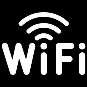 WIFI 와이파이 스티커 사용가능 안내 표시 데칼스티커, 반사화이트, 2개