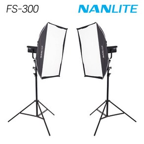 [NANLITE] 난라이트 FS-300 소프트박스 90x60 투스탠드 세트, 1개