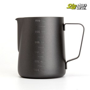 커빙 테프론 스팀피쳐 라떼 밀크저그 우유스팀기 커피 미니저그 우유거품기, 600ml, 1개