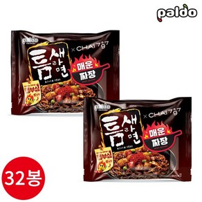 팔도 틈새라면 매운짜장 200g x 32개