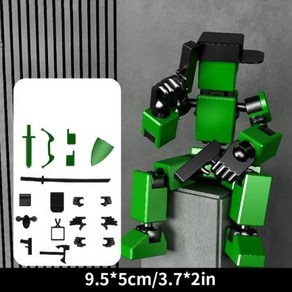 오브제 홈인테리어 거실오브제 피규어 북유럽 모던 미니어처 책장 장식세트 할로윈 다관절 이동식 모양 변경 로봇 3D 인쇄 마네킹 캐릭터 조립 장난감 13 액션 부모-자녀 게임, 12) Geen A