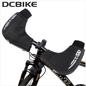 [WEST BIKING] 핸들바 방수 기모 시보리 방한커버, 블랙, 1개