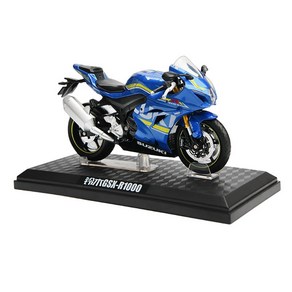 오토바이 다이캐스트 야마하 R1 스즈키 GSX R1000 모형 1대12, GSX R1000 화이트, 1개