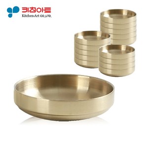 키친아트 금상첨화 티타늄 이중 찬기 (대) 14cm 15개 세트, 1개, 단품