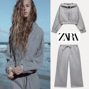 자라 여성 트레이닝 소프트 후드집업 조깅 팬츠 ZARA