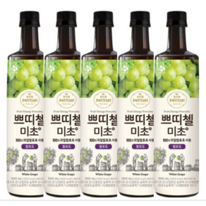 제일제당 미초 청포도, 900ml, 5개