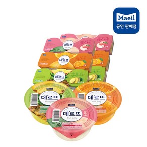 데르뜨 떠먹는젤리 감귤+복숭아+파인애플맛 각6개입(총 18개입)