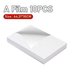 UV DTF 필름 평판 프린터용 AB 필름 라미네이션 기계 전사 스티커 DIY 로고 A3 A4, 1) 10pcs A4 A film