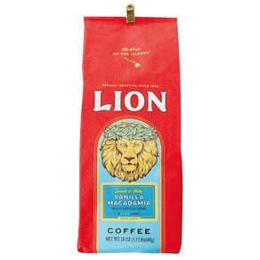 283g X 3팩 라이언 하와이 코나 커피 바닐라 마카다미아 Lion Coffee, 3개, 홀빈(분쇄안함)