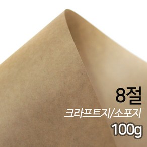 SW 크라프트지 소포지 고급용지 100g 8절 100매