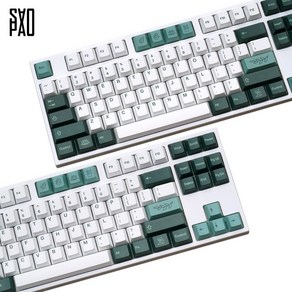 GMK 보타니컬 키캡 PBT 체리 5면 염료승화 한글/영어 (146키), 한글