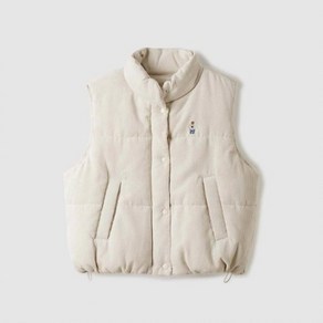 후아유 WHOAU 여성 Corduroy Padding Vest WHVWE4912FSG