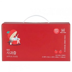 밀팜 사과즙 물넣지않은 원물 100% NFC공법 순수 착즙 80ml x 33개입, 1개