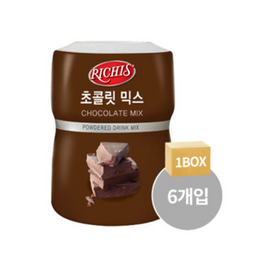 (주)동서 리치스 초콜릿 믹스, 460g, 1개입, 6개