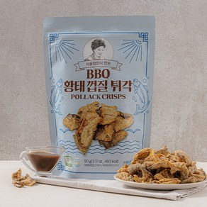 [오희숙전통부각] BBQ황태껍질튀각90g, 1개, 90g