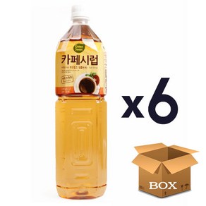 [대상] 카페시럽 브라운 1.5L 6개