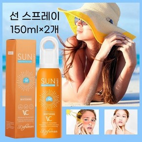 세계일주 UV 차단 선스프레이 (SPF50+ PA+++), 150ml, 2개, 150ml