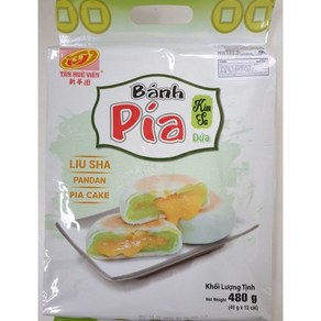 베트남 반피아 오리알 케익 BANH PIA kim sa 480G, 1개