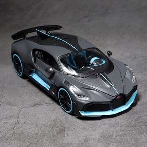 마이스토 1:24 부가티 디보 자동차장난감 키덜트 피규어 다이캐스트 모형차 Bugatti Divo, 그레이, 1개