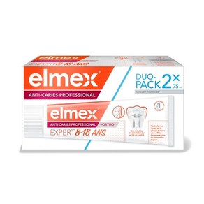 ELMEX ANTI-CARIES PROFESSIONAL Dentifice Anti-Caies + Otho Expet 8-18 ans 75ml 2SET, 2개