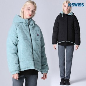 케이스위스 [케이스위스(K-SWISS)] 리버시블 후리스 덕다운 패딩