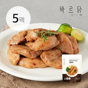 바르닭 한입 닭가슴살 찜닭, 100g, 5개