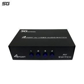 신길전자 SG-4000 4포트 AV 스위치 비디오 오디오 RCA 셀렉터